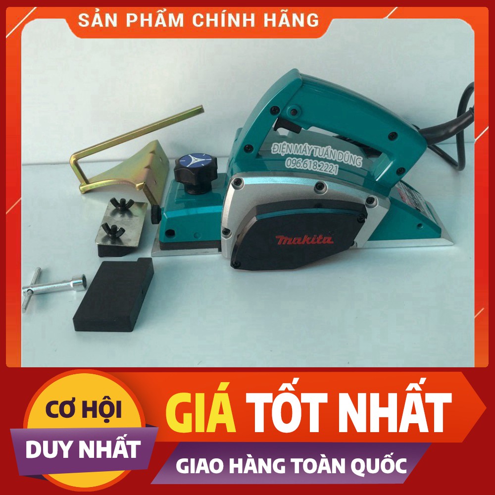 [FREE SHIP] Máy bào gỗ cầm tay Makita N1900B - Vỏ bọc nhựa ABS siêu bền - 100% dây đồng - Tặng kèm lưỡi bào 82mm [CAM KẾ