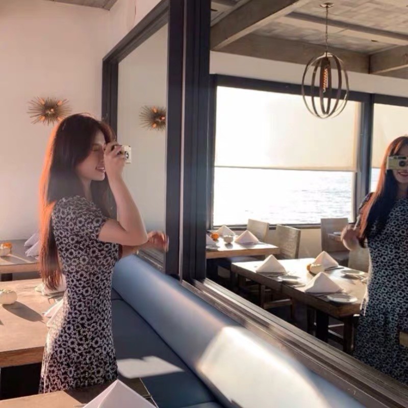 Đầm hoa body Ngu Thư Hân