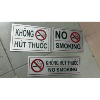 Bảng no smoking . Không hút thuốc
