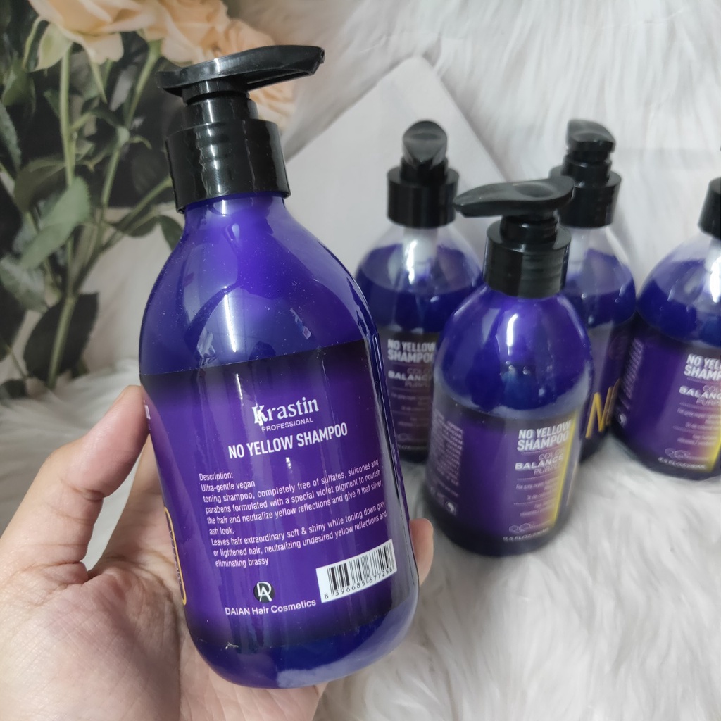 Dầu gội tím khử vàng Krastin 280ml -