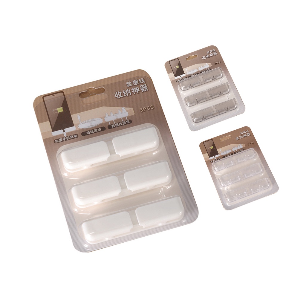 Set 3 Giá Đỡ Dây Cáp Điện Thoại Bằng Nhựa Siêu Bền Tiện Dụng Cho Gia Đình