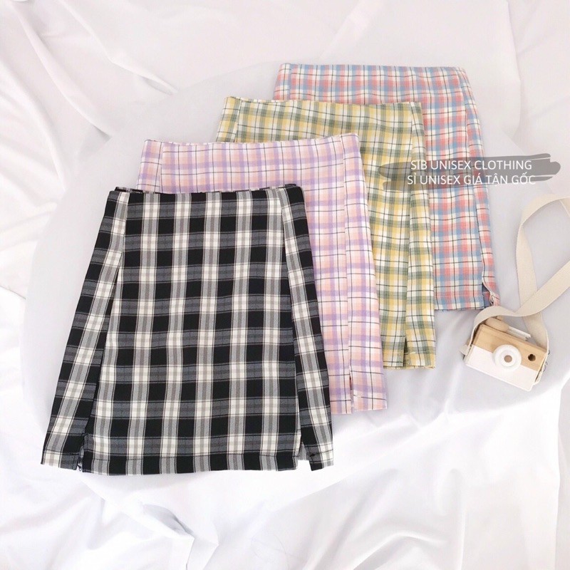 Chân Váy Caro Chữ A Lưng Cao Dáng Ôm Hợp Thời Trang Dành Cho Nữ | BigBuy360 - bigbuy360.vn