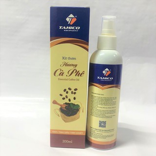 Chai tinh dầu xịt thơm xe ô tô hương cà phê 200ml