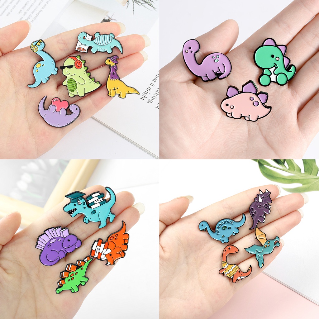 Ghim Cài Áo Hình Khủng Long Dễ Thương