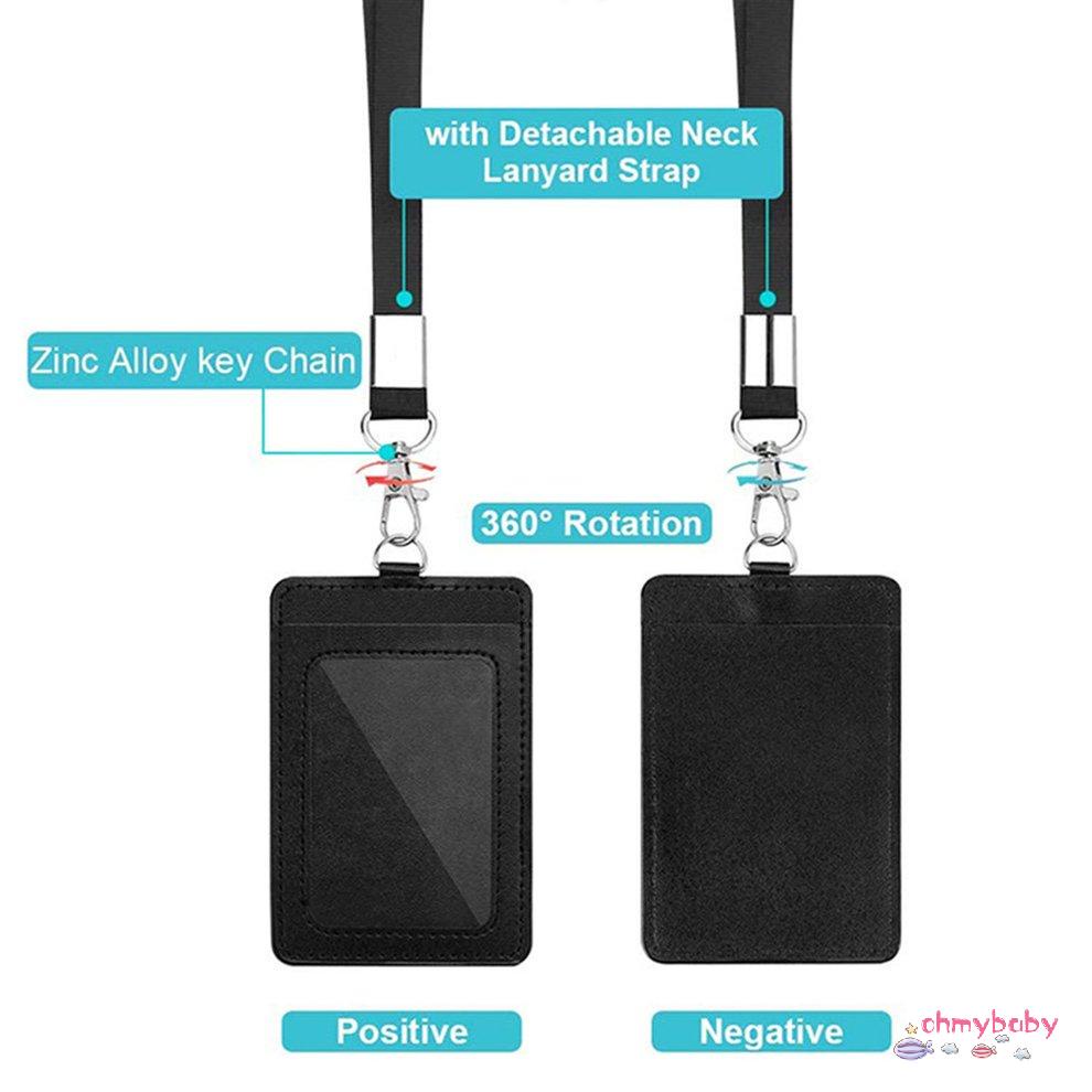 2 cái Chủ thẻ Màu đen Keychain Thời trang Chủ thẻ tín dụng có thể thu lại [8/3]