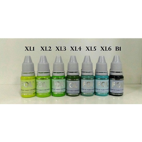 Bột bản Fol đủ màu vẽ cọ bản 3D bán lẻ chuyên dụng ngành Nail