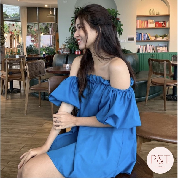 Áo Trễ Vai Tay Bồng Siêu Xinh