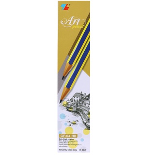 Hộp 10 bút chì gỗ thiên long hb