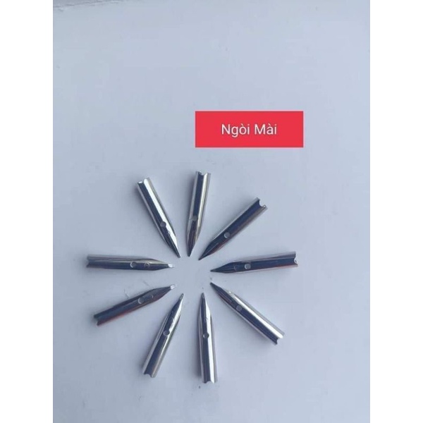Ngòi bút máy luyện viết chữ đẹp Bút mài Cánh Diều 202/106/107 ngòi trắng nét đều mảnh