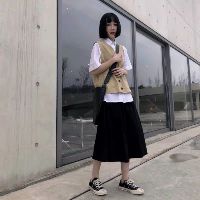 [ORDER] Chân váy đen xòe dài basic cá tính phối đồ siêu chất style Hàn