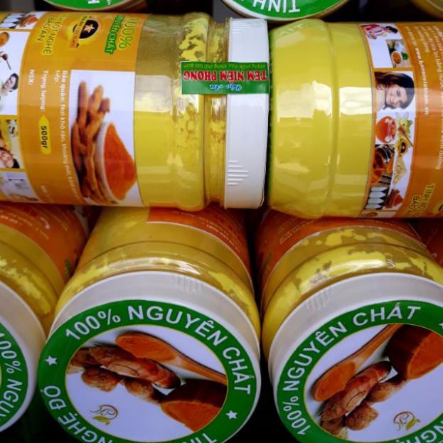 Tinh bột nghệ Nghệ An( thương hiệu Bảo An có đủ cnvsattp) hộp 500g