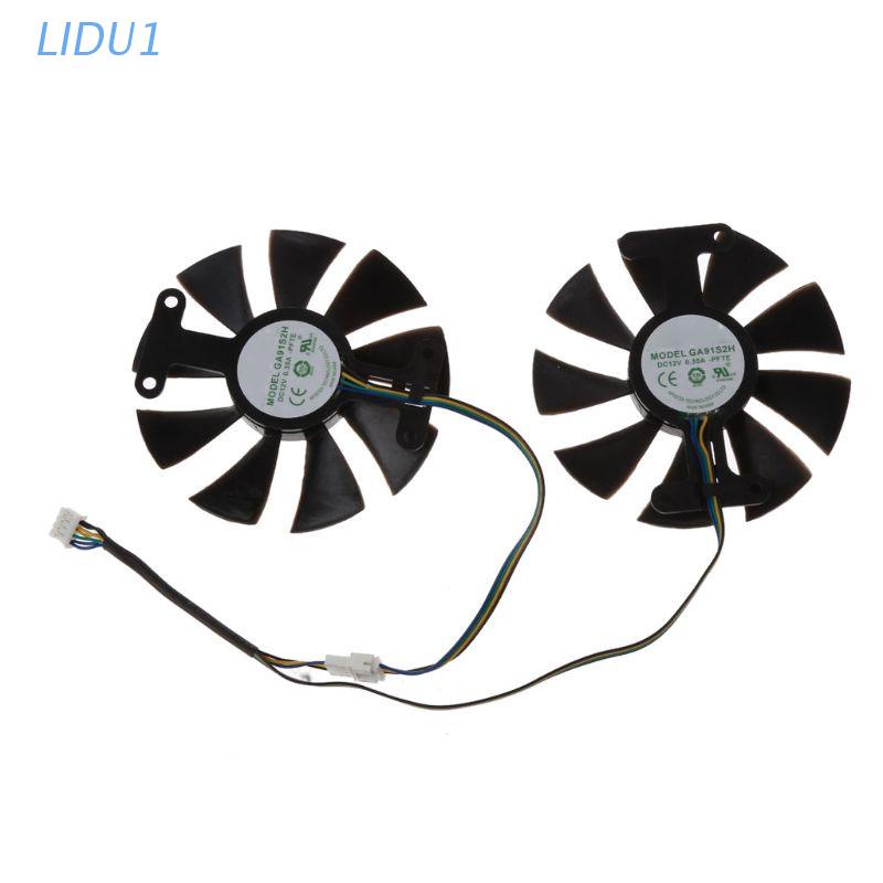 Quạt làm mát thay thế LIDU1 85mm GA91S2H DC 12V 0.35A 4Pin cho Zotac GTX 1060 GTX950 GTX 1050Ti