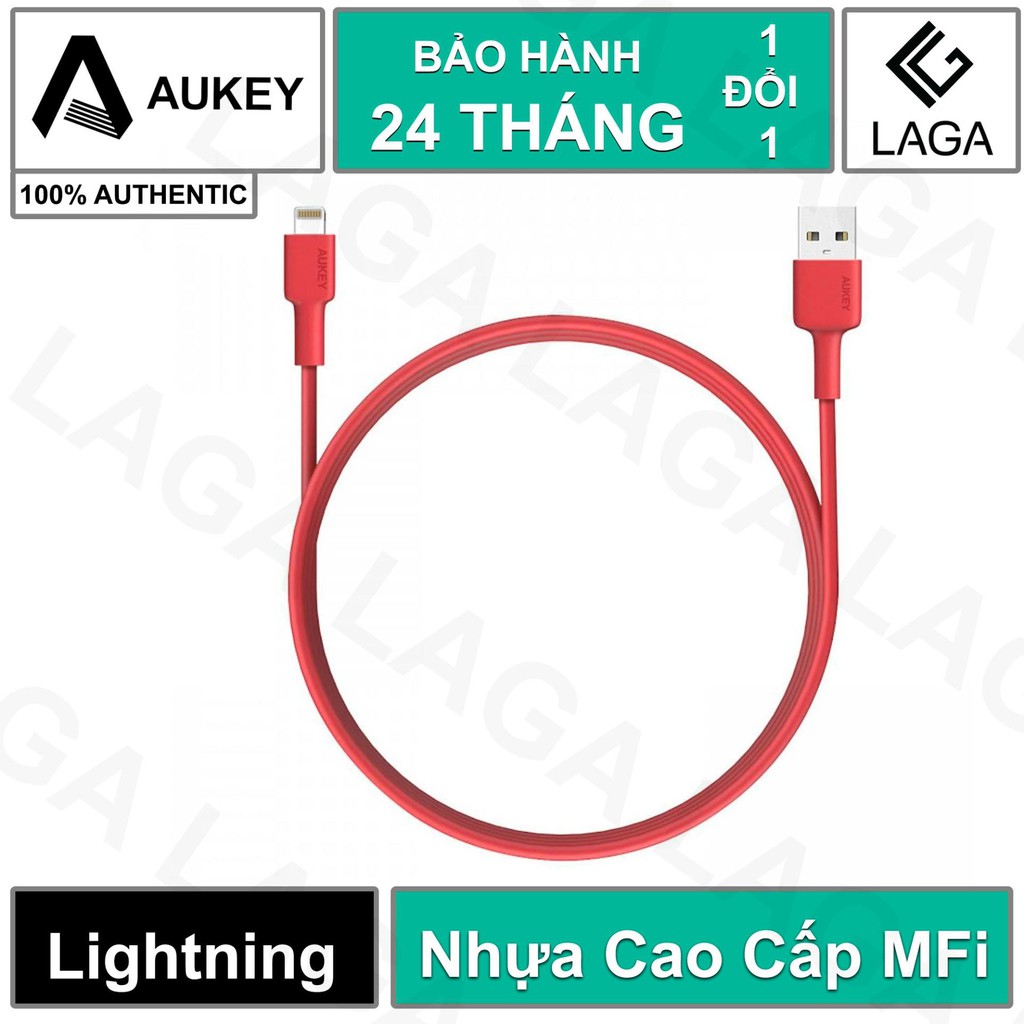 Cáp Sạc Aukey Lightning MFi 1.2M Nhựa Tổng Hợp Cao Cấp - CB-BAL1