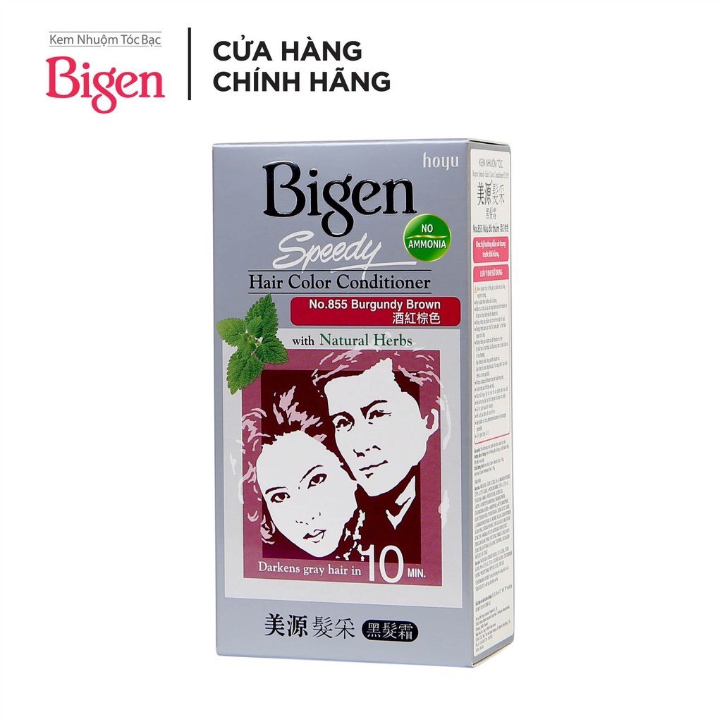 Thuốc nhuộm tóc phủ bạc dạng kem Bigen Speedy Hair Color Conditioner 80ml - hàng nhập khẩu chính hãng