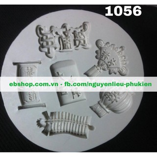 1056 Khuôn silicon tạo 3D tạo hình bánh Trung Thu hiện đại