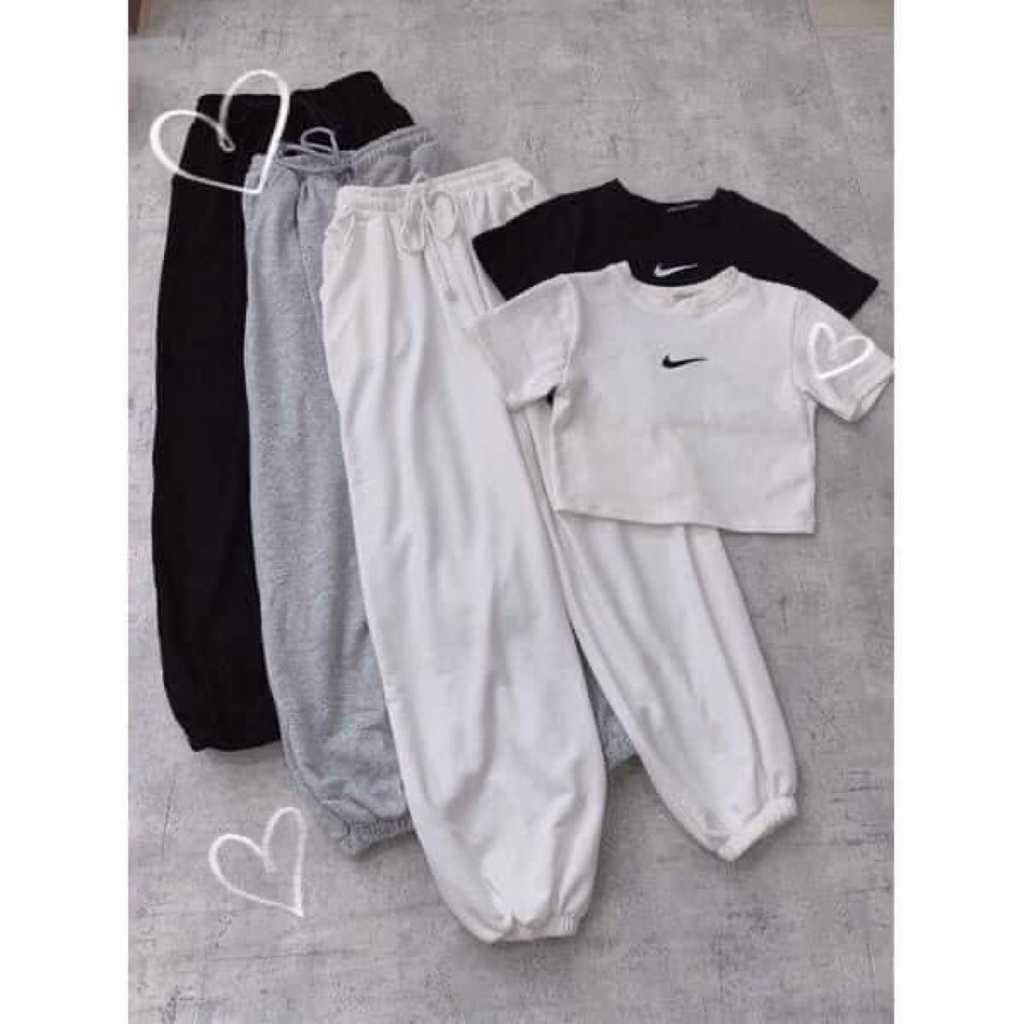 Quần ống rộng nữ Bigsize quần jogger thể thao phong cách Ulzzang Bigclothes 35-75KG QJ310