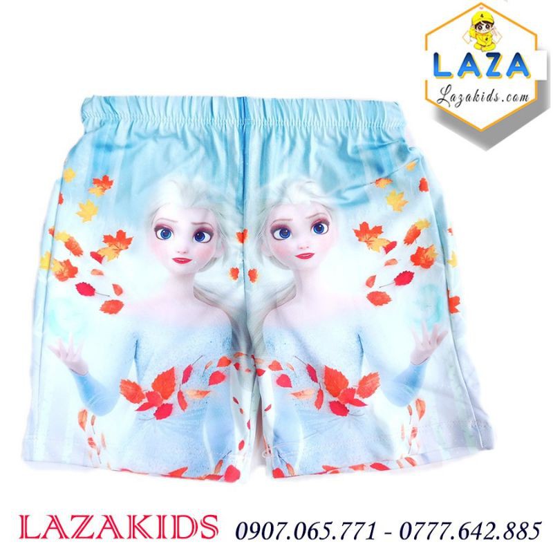 Đồ bộ bé gái thun lạnh 3D Elsa in hình sắc nét siêu mát