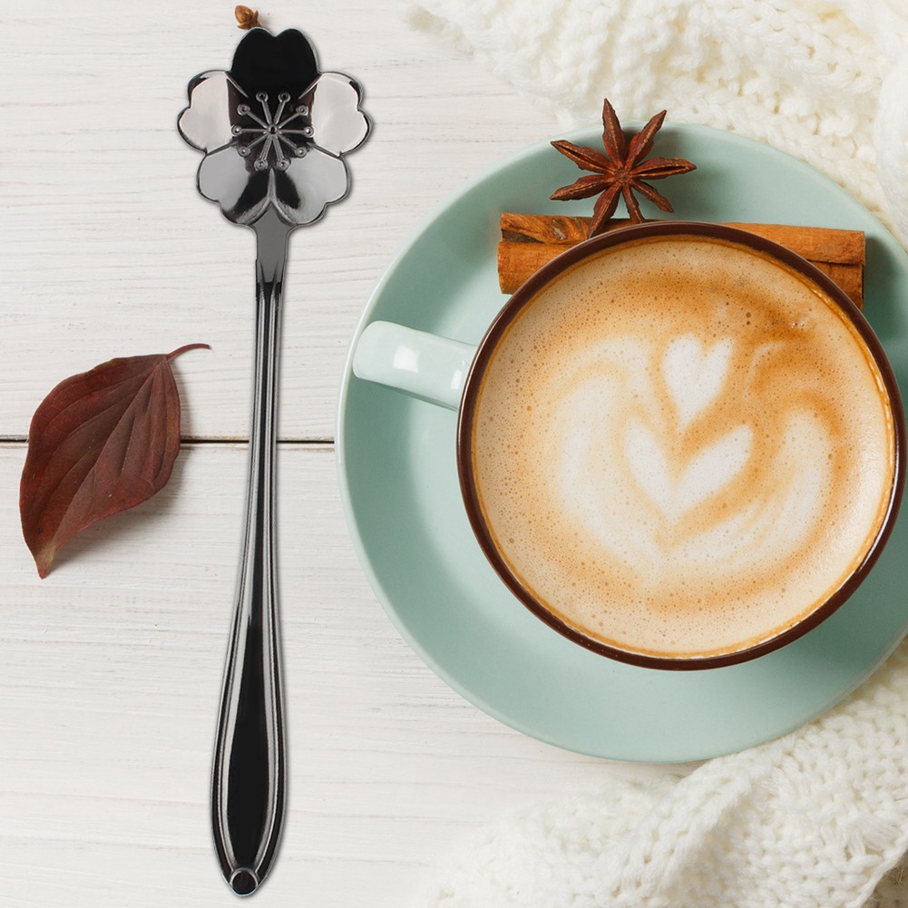 Sale 70% Muỗng cà phê bằng thép không gỉ đầu hoa văn sáng tạo, Spoon #1 Giá gốc 23,000 đ - 95B3-1
