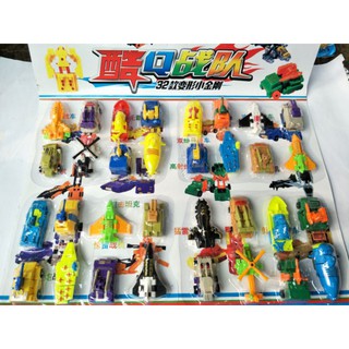 Set 8 Mô Hình Đồ Chơi Robot Xe Hơi Biến Hình Độc Đáo