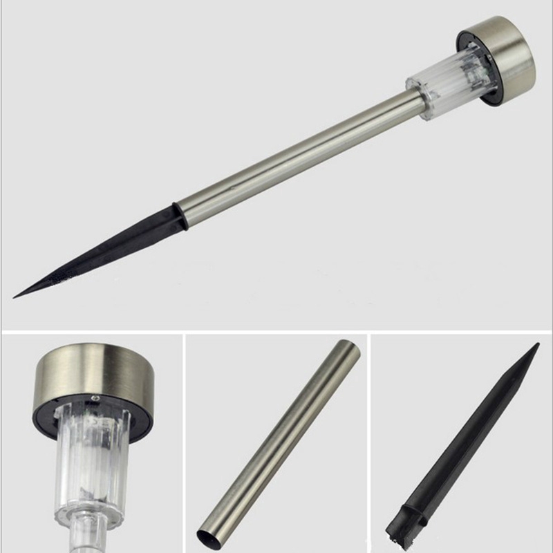 Đèn LED bãi cỏ sân vườn ngoài trời không dây sử dụng năng lượng mặt trời bằng thép không gỉ chống nước