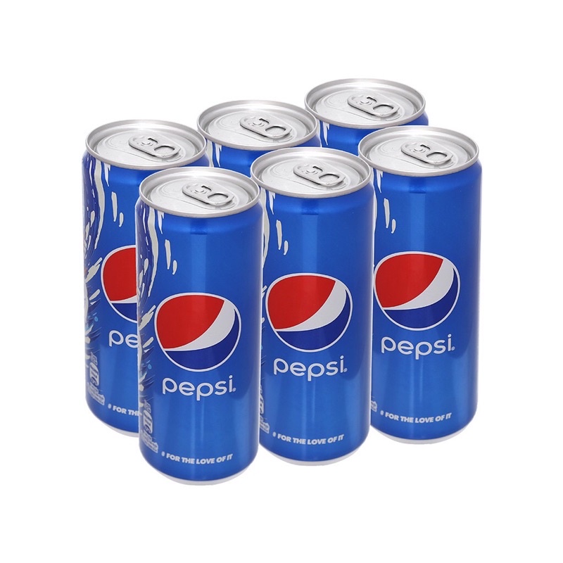 Lốc 6 lon Pepsi Lon có ga 330ml