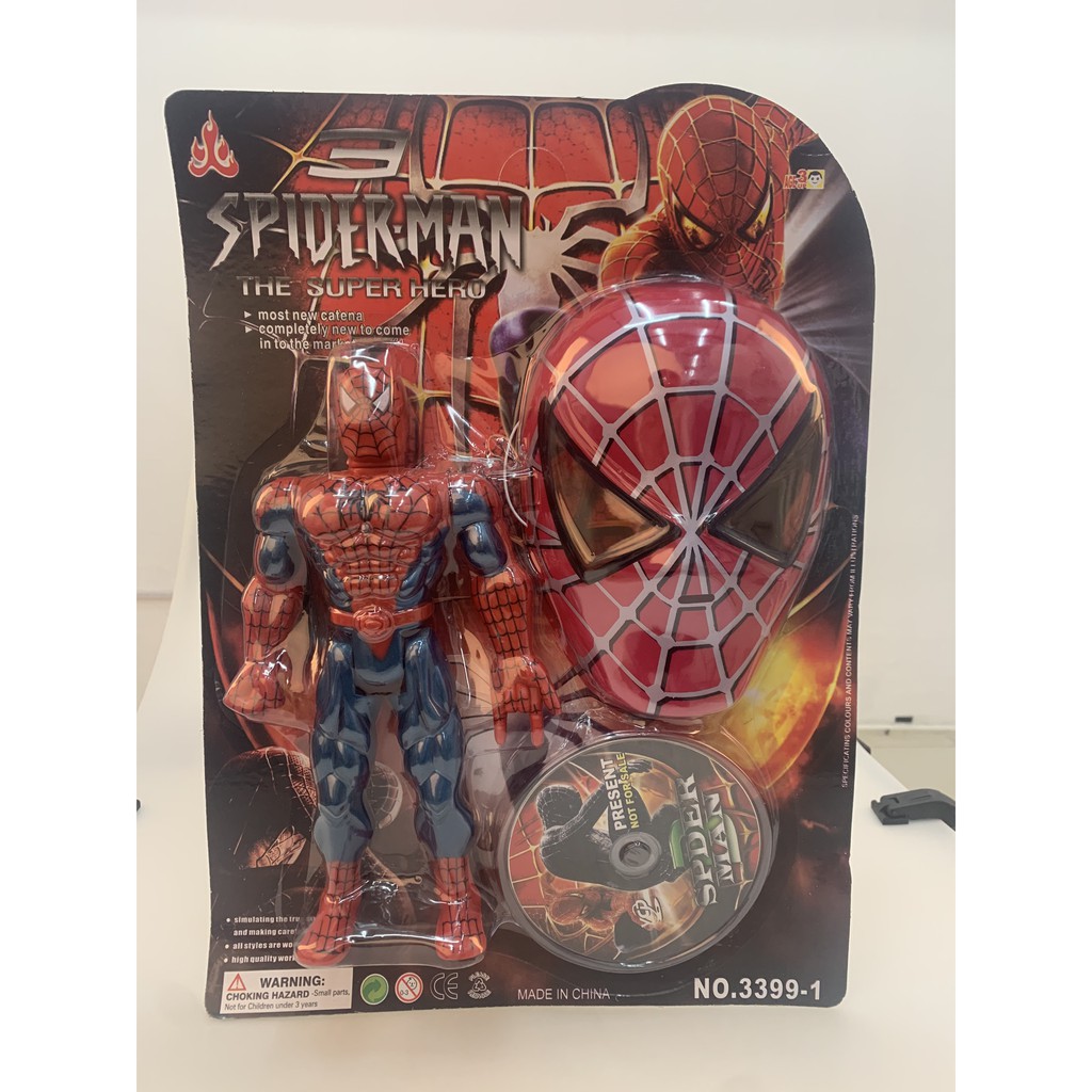 Đồ chơi siêu nhân bằng nhựa - VỈ MẶT NẠ NGƯỜI NHỆN - SPIDERMAN