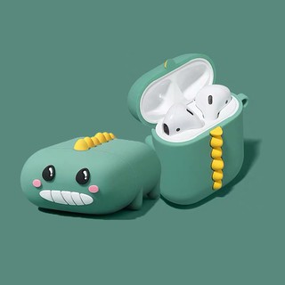Ốp tai nghe airpods 1/2/PRO Sâu xanh-Sâu hồng cực đáng yêu - Vỏ đựng tai nghe i11, i12