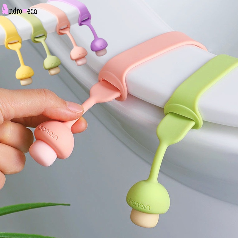 Phụ Kiện Tay Cầm Gắn Nắp Bồn Cầu Chống Trượt Bằng Silicone