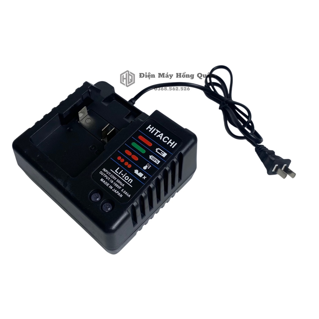 Máy mài pin HITACHI 199v động cơ không chổi than , kèm bộ lưỡi cưa xích gắn máy mài