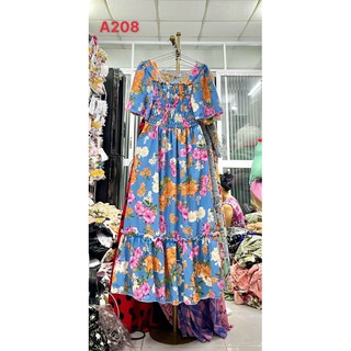 Mẫu mới--maxi lụa quảng châu bo thun
