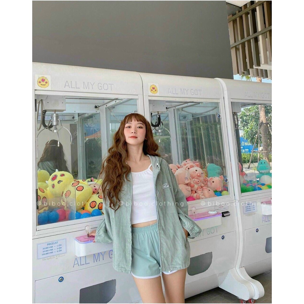 Áo Khoác Nữ Nhung Tăm Basic Trơn form rộng oversize siêu xinh, áo khoác unisex nam nữ