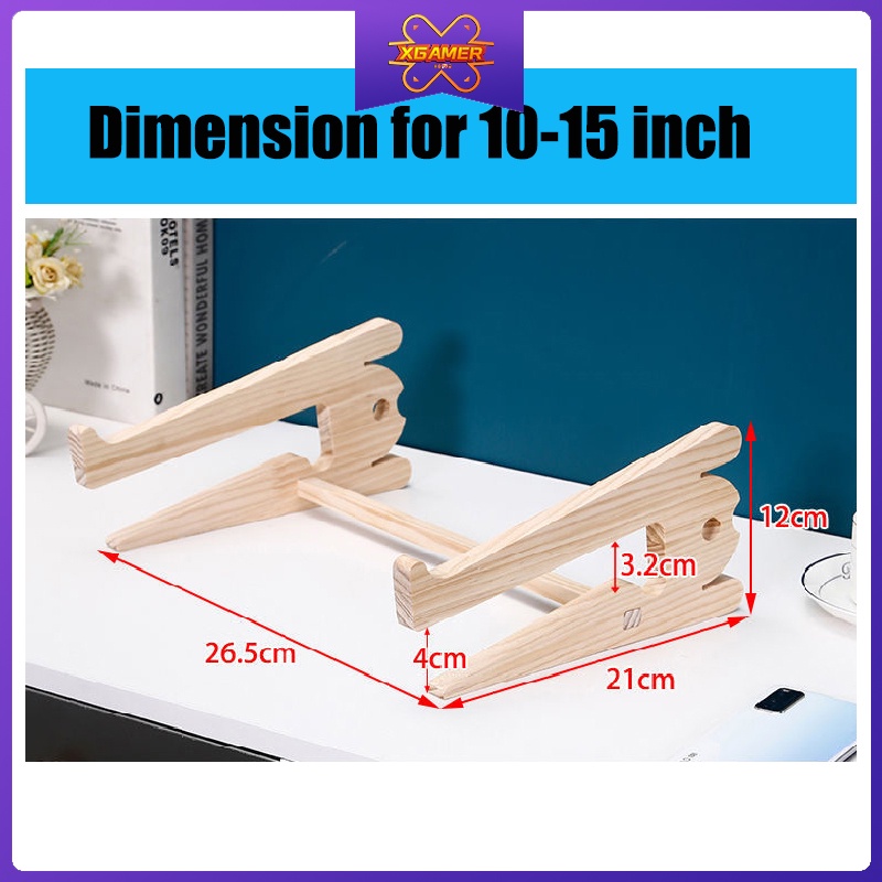 Giá đỡ gỗ 2 trong 1 cho Notebook 10-17.6inch 2021 | BigBuy360 - bigbuy360.vn