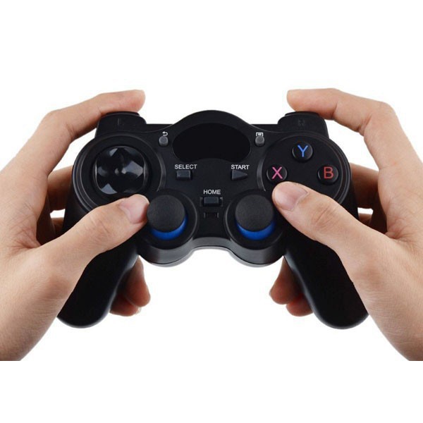 Tay cầm chơi game không dây cho  PC / Laptop / Điện thoại / Tivi (TV) Android-Giá rẻ,kết nối USB 2.4G,cổng Micro,Type