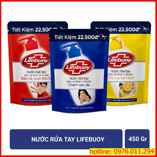 Nước Rửa Tay LIFEBUOY Diệt *** Túi 450g | BigBuy360 - bigbuy360.vn