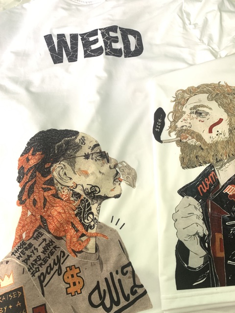 (Ảnh + Clip Thật) Áo Thun Tay Lỡ Unisex Phong Cách Bụi BAD BOY WEED Cao Cấp | Áo Tay Lỡ Nam Nữ Đẹp UN03
