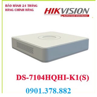 Đầu ghi hình Hybrid TVI-IP 4 kênh TURBO 4.0 HIKVISION DS-7104HQHI-K1