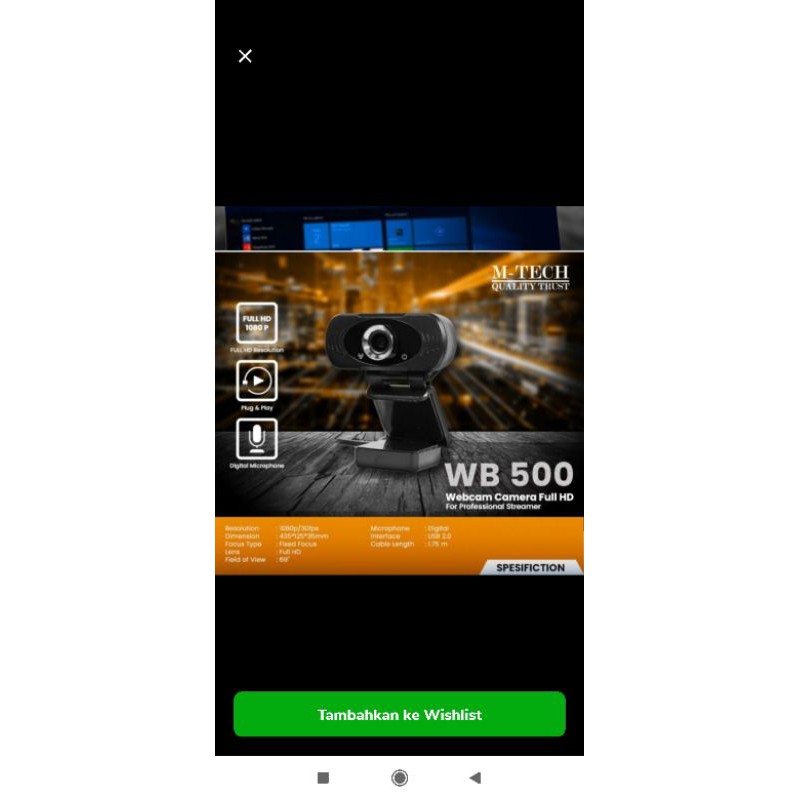 Webcam M-tech Wb500 Độ Phân Giải 1080p Full Hd Có Micro | BigBuy360 - bigbuy360.vn
