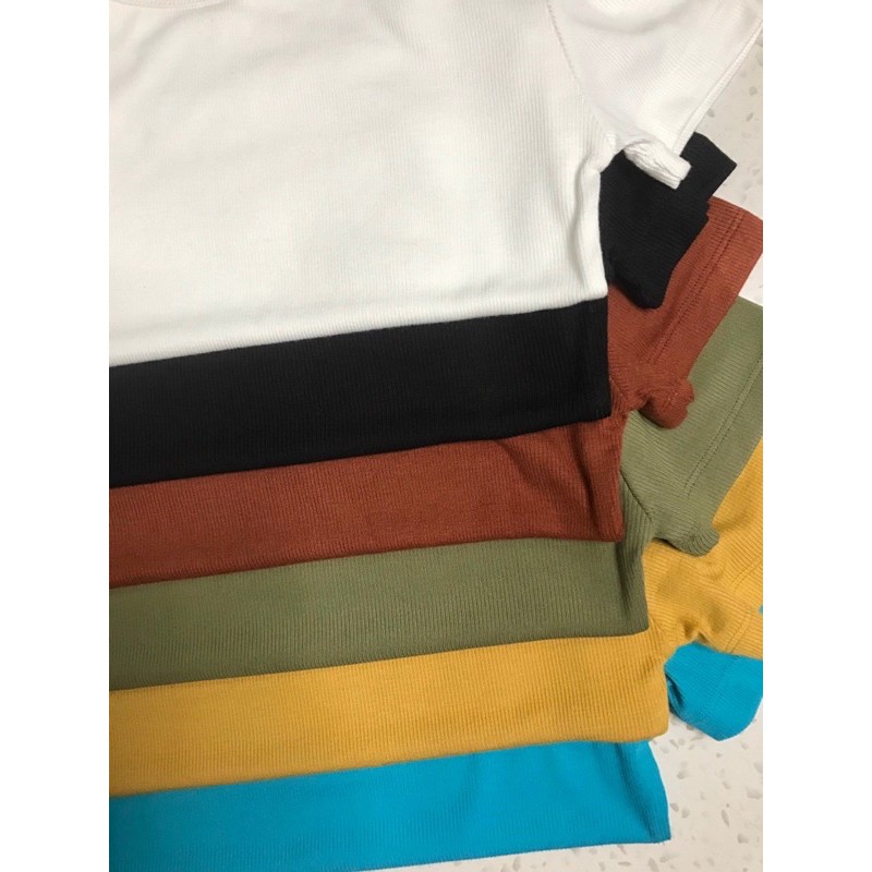 Áo thun Tay ngắn gân Zara