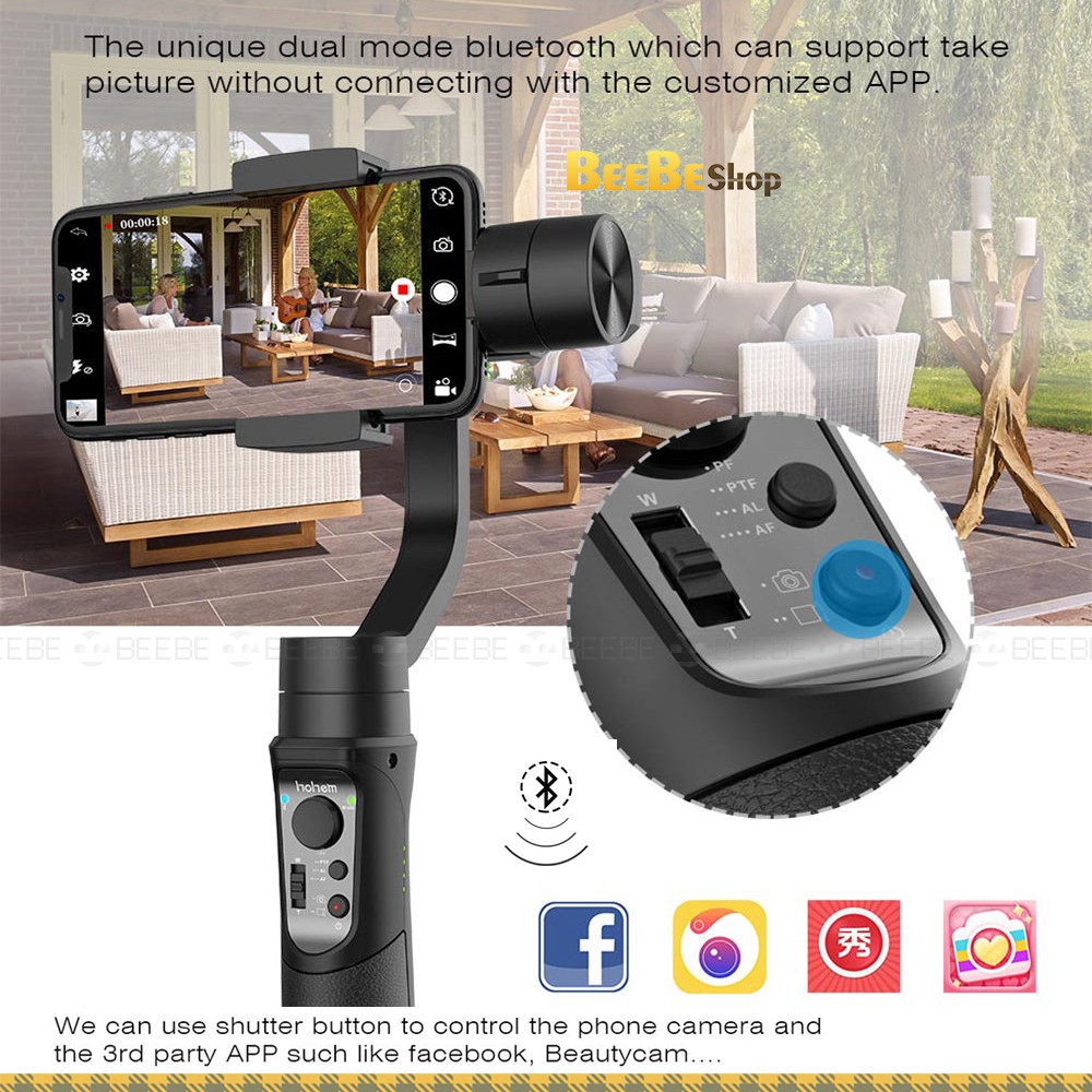 Hohem ISteady Mobile Plus - Gimbal Chống Rung Điện Thoại Smartphone, Nhận Diện Khuôn Mặt, Theo Dõi Chuyển Động | BigBuy360 - bigbuy360.vn