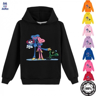 Poppy Playtime Huggy Wuggy fashion boys' and girls' hooded hoodie jacket babies' boys' and girls' hoodie jacket yiI8