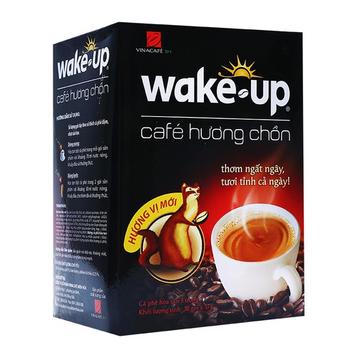 CÀ PHÊ WAKE - UP 3 TRONG 1 HƯƠNG CHỒN - hộp 306g ( 18 gói x 17g )