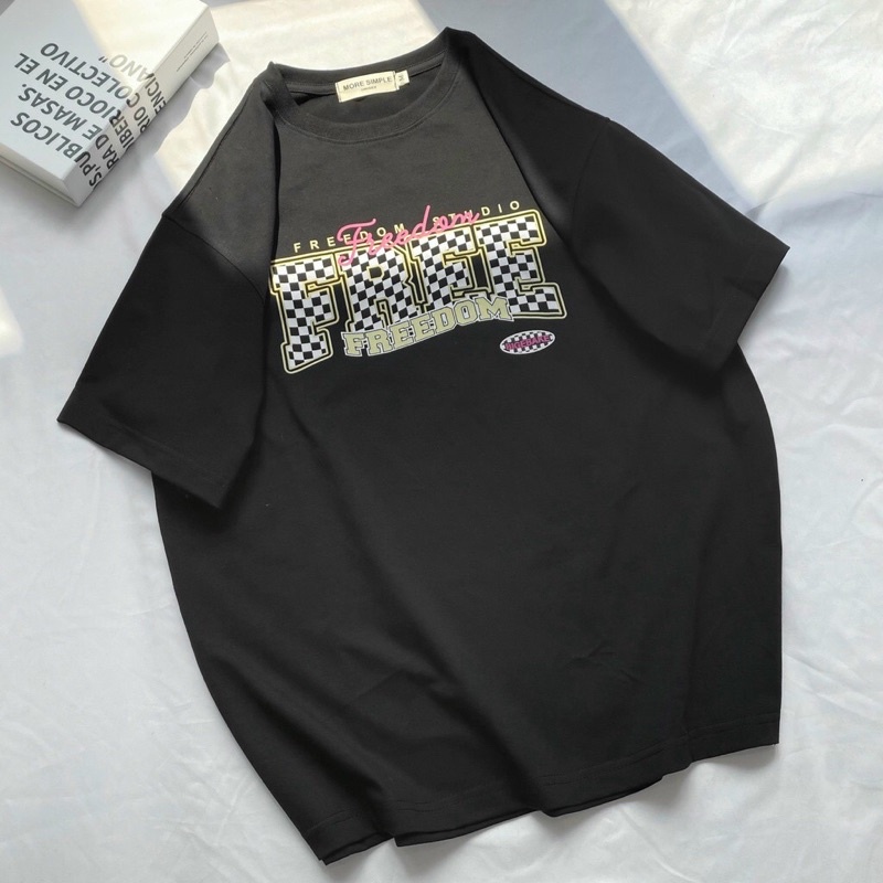 Áo Thun Tay Lỡ Unisex DOM Vải Tici Form Rộng Oversize Ulzaang - Yowol SG