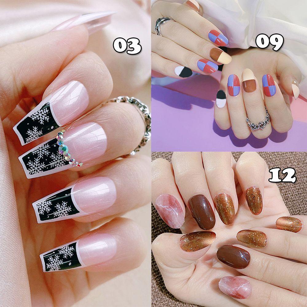 Bộ 24 Móng Tay Giả Che Phủ Toàn Diện Chất Lượng Cao