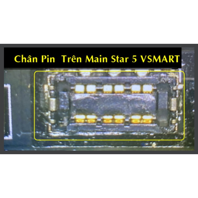 Chân pin trên main star 5 vsmart