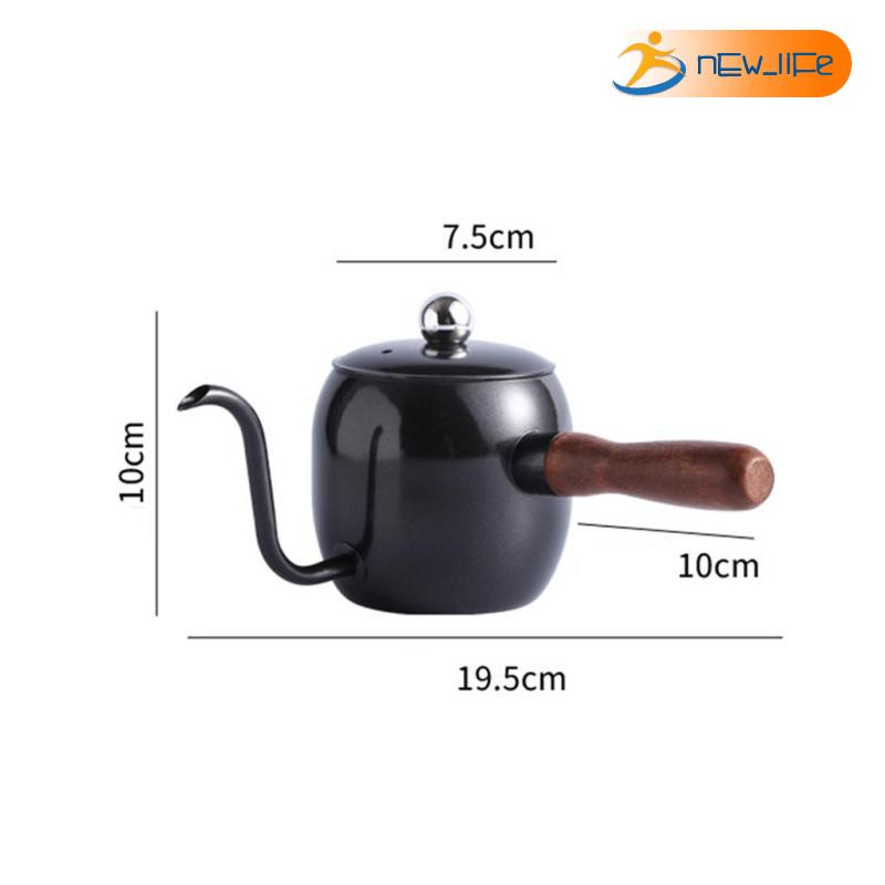 Ấm Trà / Cà Phê Cổ Ngỗng Bằng Bạc Chất Lượng Cao Shiwaki5