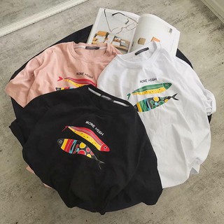 [Leona Shop]- Áo Thun Tay Lỡ Cá Mập