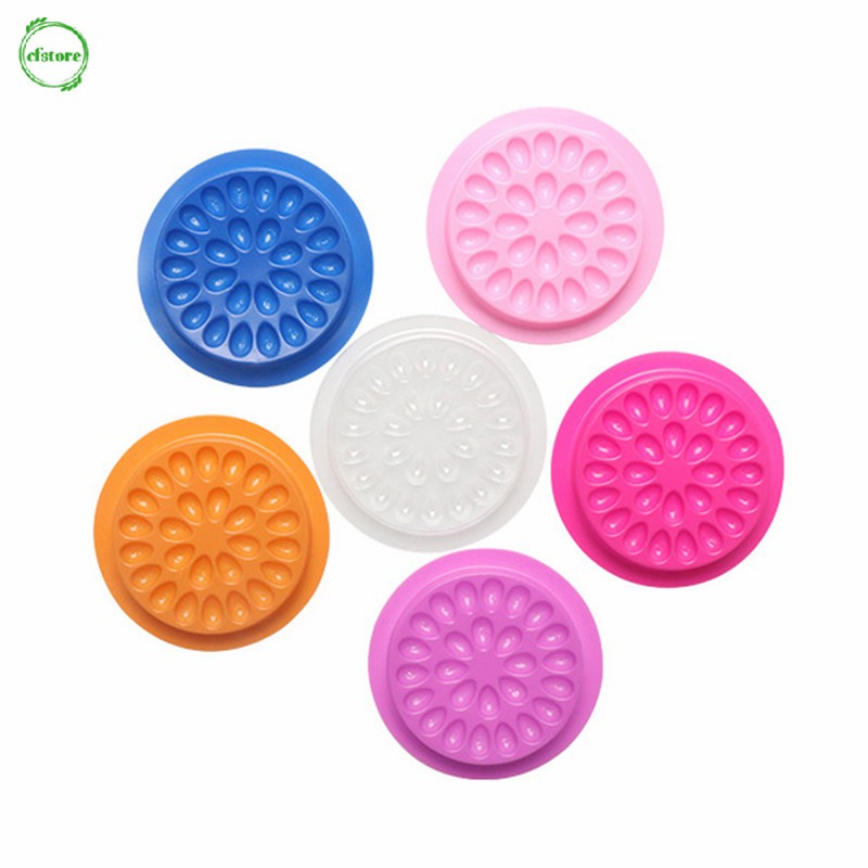 [Hàng mới về] Đĩa nhựa đựng keo dán mi giả kèm/không kèm chân đế chuyên dụng