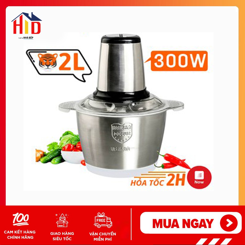 Máy xay thịt inox đa năng Ranbem Model - 224A 300W, cối, bảo hành 12 tháng, địa chỉ mua hàng uy tín