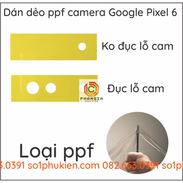 Dán camera Google Pixel 6 dẻo ppf bảo vệ