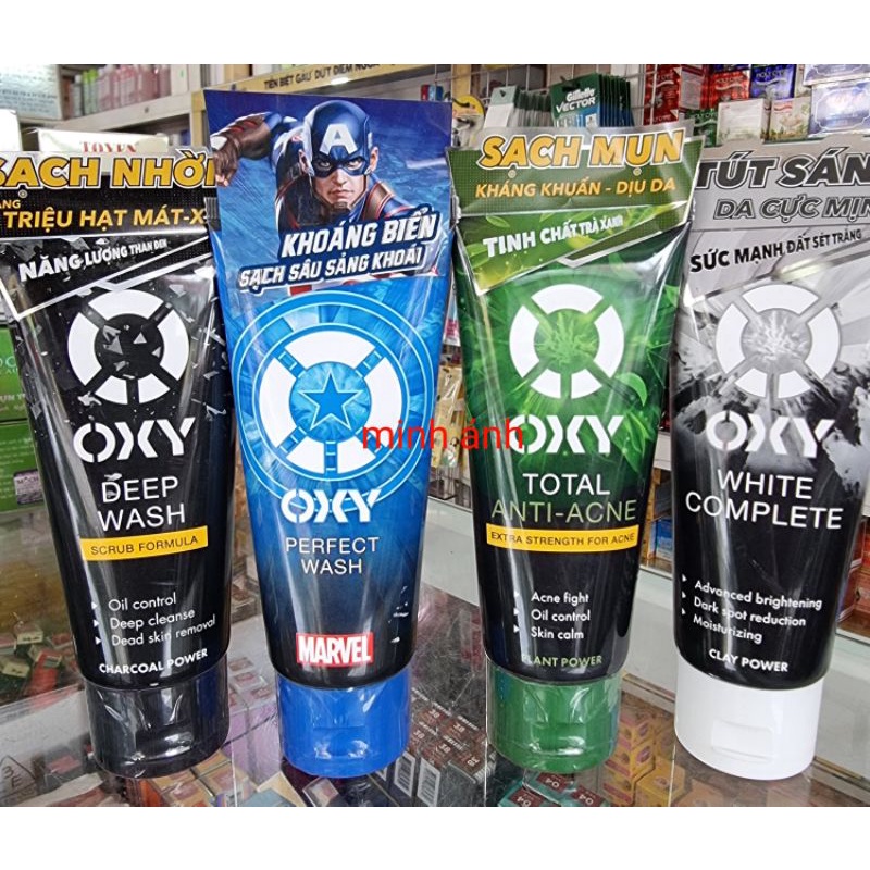 sữa rửa mặt oxy đủ màu 100gr [ chính hãng cty ]